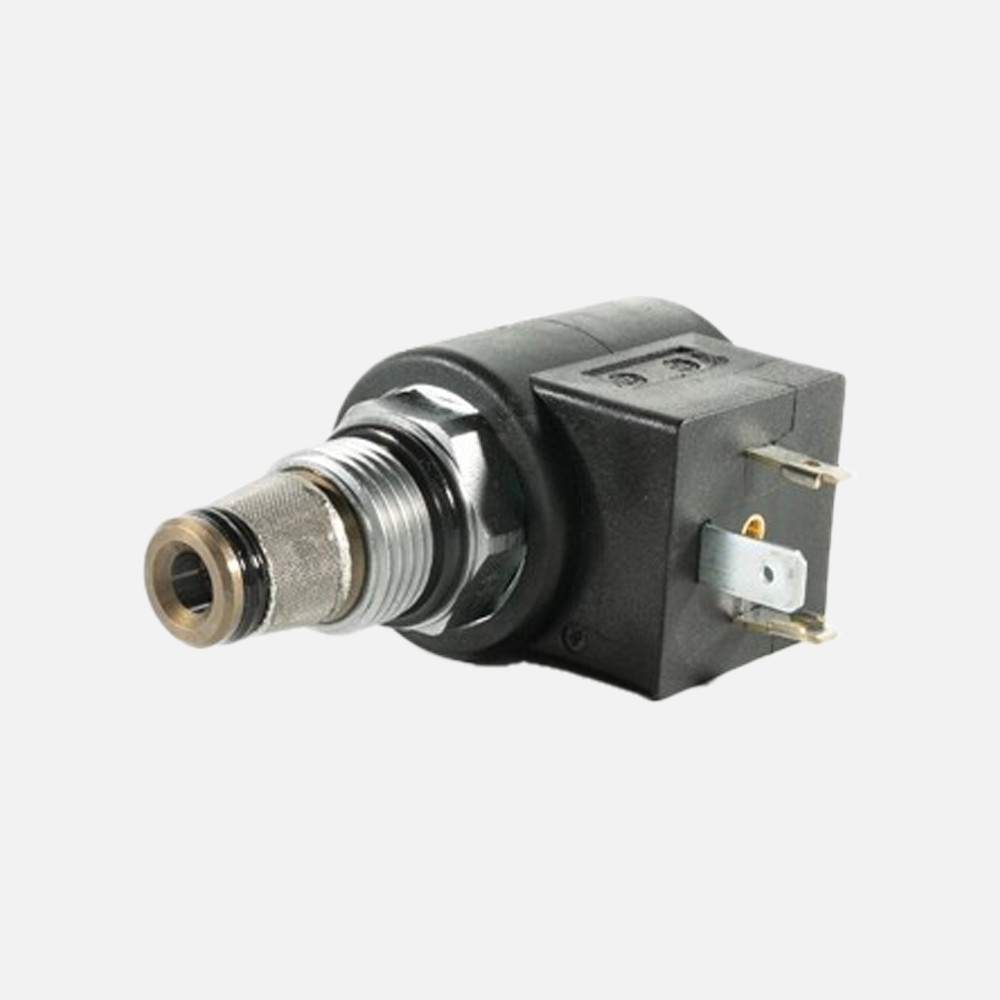 Flag-up electric-hydraulic control valve for mobile machinery with proportional flow modulation and LVDT-based spool position feedback